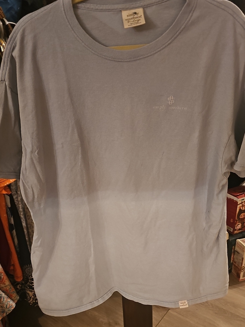 Simply Southern Light Blue Ombré Short Sleeve Tee